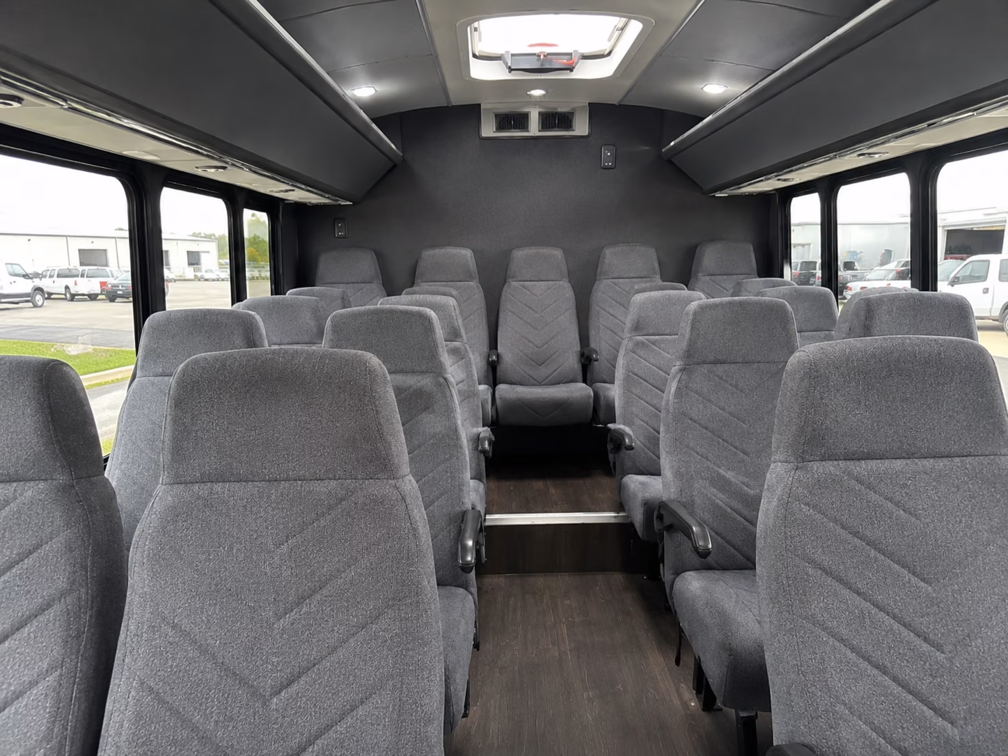 group boarding a minibus in herriman