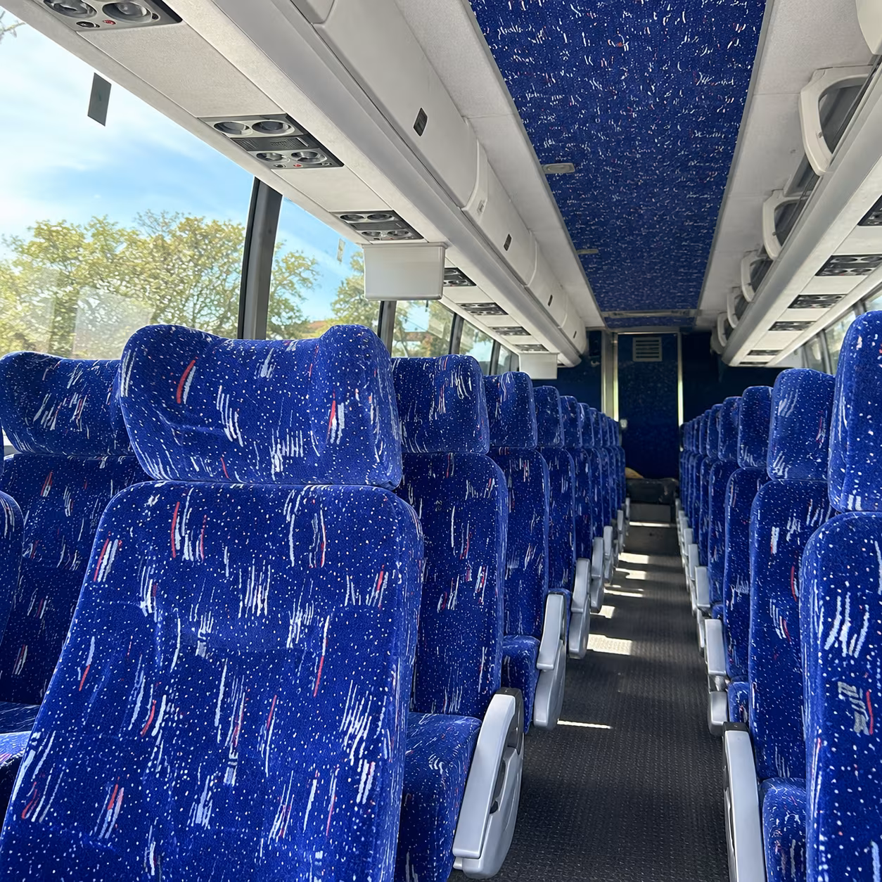 herriman charter bus rental interior